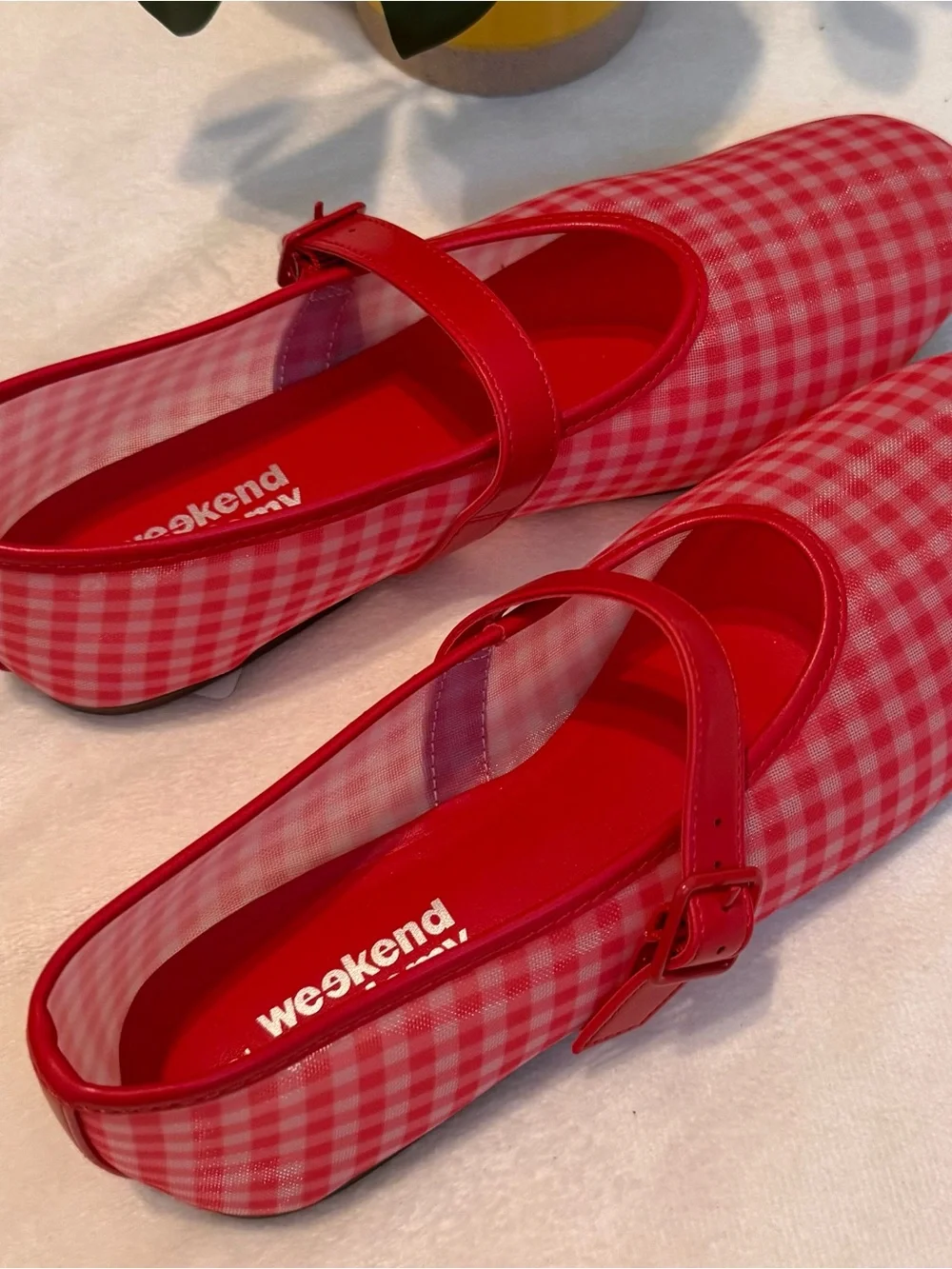 Weekend Academy Girls Mesh Ballet Flats, Size 6